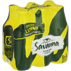 Savanna Angry Lemon 330ml (6)